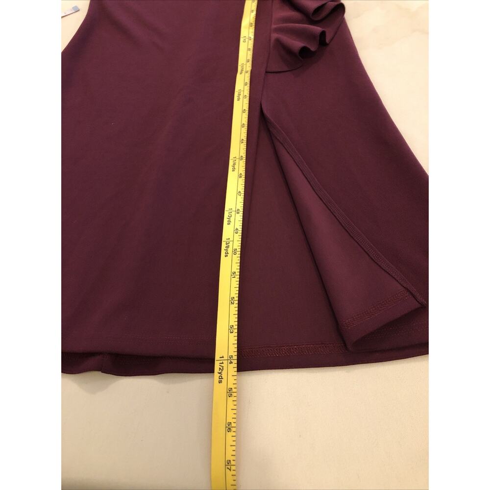 Woosea Women’s Maxi Dress Size M Burgundy Ruffle Sleeve Formal Evening Gown - Picture 11 of 11